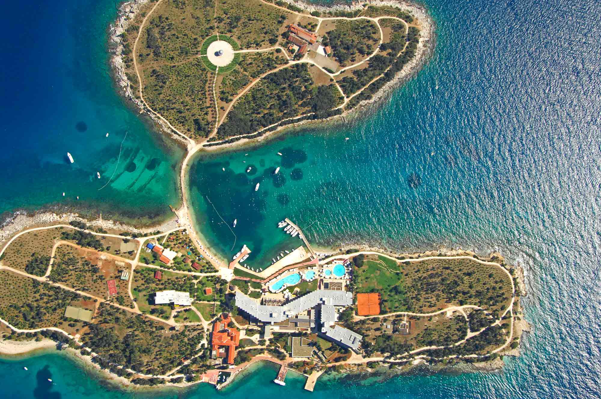 FKK beach Red island near Rovinj accommodation and apartments nearby