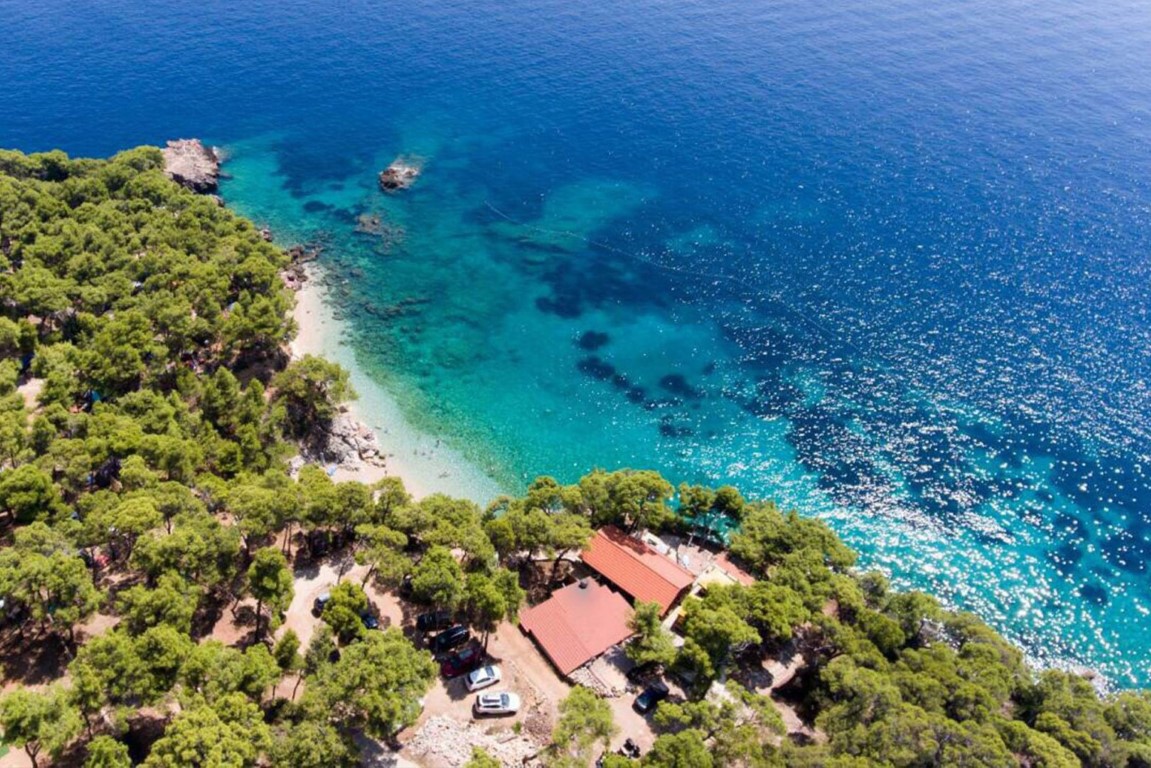 Jagodina beach Hvar accommodation and apartments nearby Direct